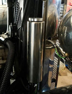 2" x 15" Polished STAINLESS Steel Radiator Overflow Tank Universal