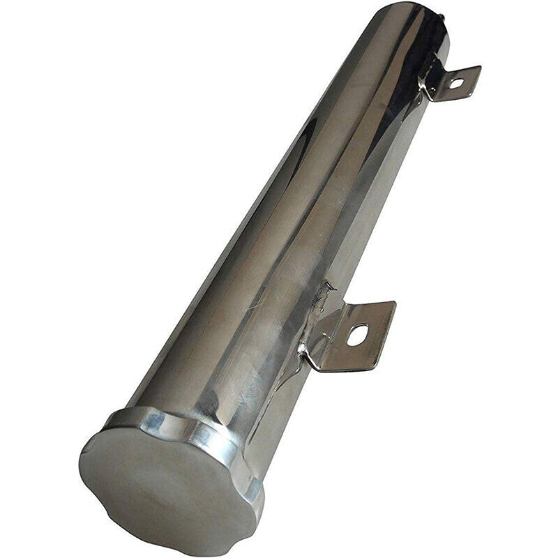 2" x 15" Polished STAINLESS Steel Radiator Overflow Tank Universal