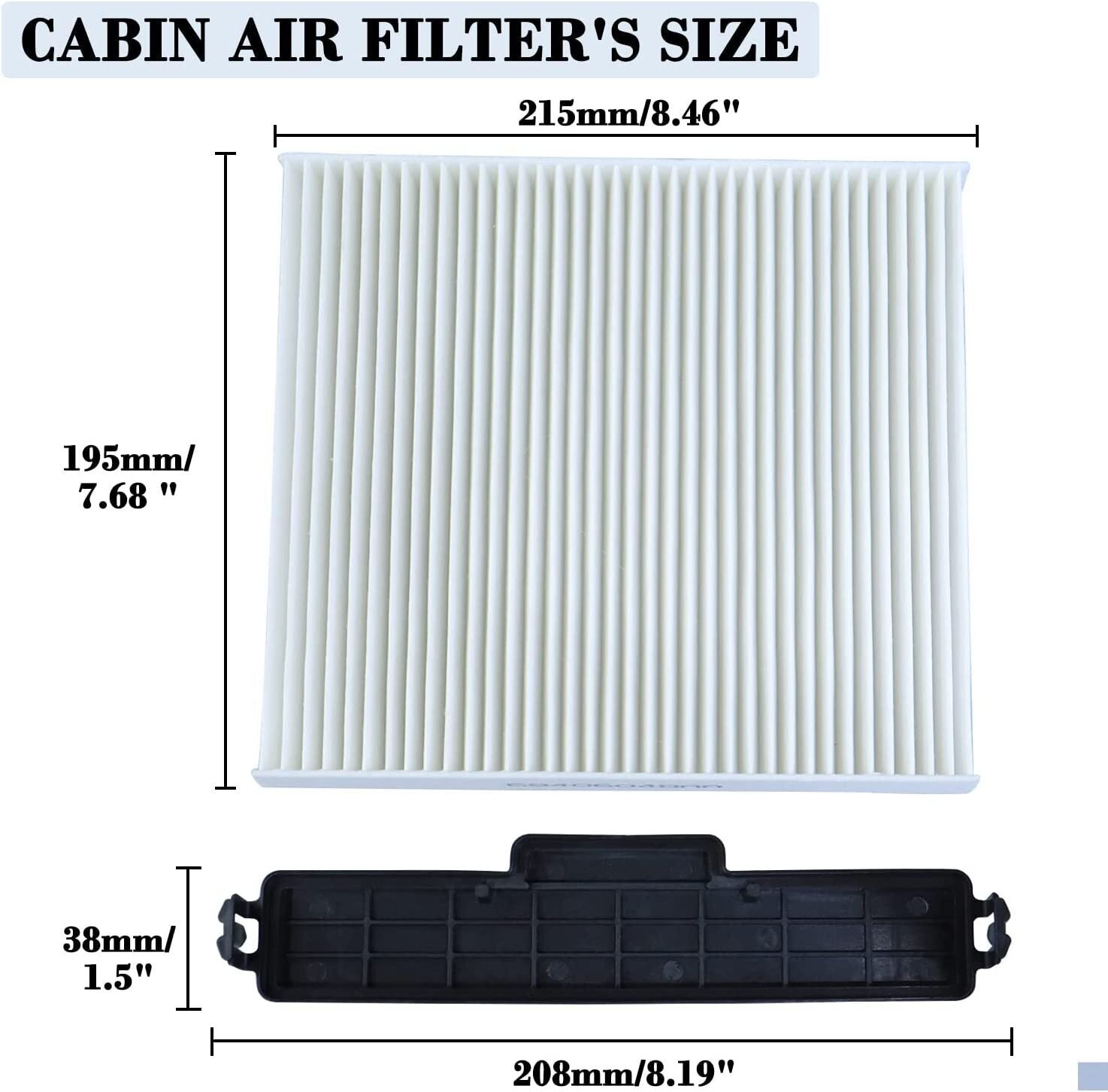 Cabin Air Filter & Filter Access Door for Dodge Ram 1500 2500 3500 68318365AA US