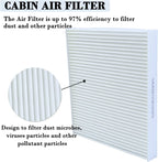 Cabin Air Filter & Filter Access Door for Dodge Ram 1500 2500 3500 68318365AA US