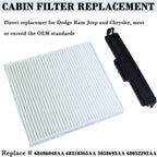 Cabin Air Filter & Filter Access Door for Dodge Ram 1500 2500 3500 68318365AA US