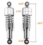 10.5" Rear Shocks Lowering Kit Adjustable For Harley Touring Road King Electra
