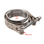 4X 4'' Inch Mild Steel V-Band Clamp Flange Kit Male/Female For Turbo Exhaust