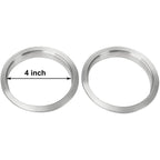 4X 4'' Inch Mild Steel V-Band Clamp Flange Kit Male/Female For Turbo Exhaust