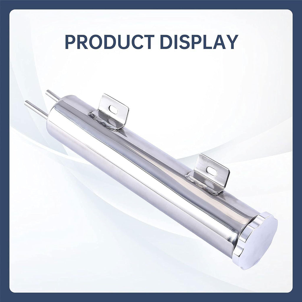 3 X 16 Radiator Coolant Over Flow Tank Can Polished Stainless Steel 50 3'' X 16'
