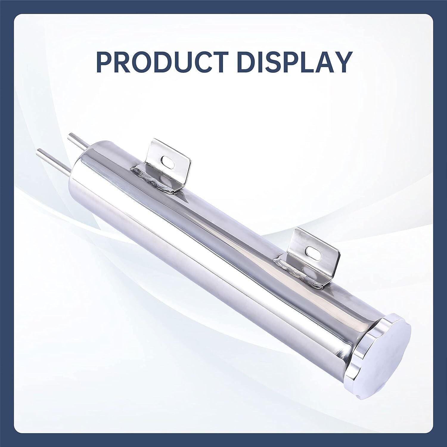 3 X 16 Radiator Coolant Over Flow Tank Can Polished Stainless Steel 50 3'' X 16'