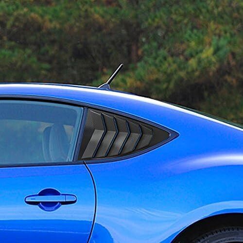 Window Side Louver Cover Carbon Fiber Look For Toyota 86 Scion FR-S Subaru BRZ