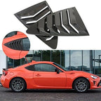 Window Side Louver Cover Carbon Fiber Look For Toyota 86 Scion FR-S Subaru BRZ