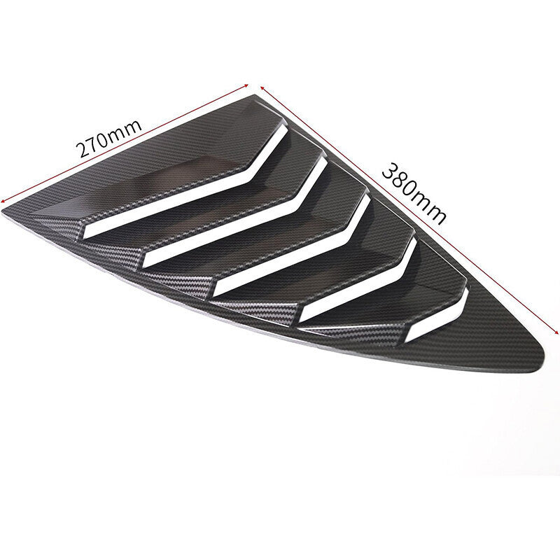 Window Side Louver Cover Carbon Fiber Look For Toyota 86 Scion FR-S Subaru BRZ