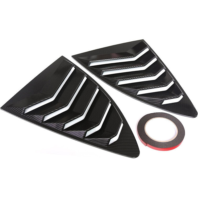 Window Side Louver Cover Carbon Fiber Look For Toyota 86 Scion FR-S Subaru BRZ