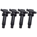 4Pack Ignition Coil UF652 & Iridium Spark Plug For Hyundai Accent Kia Soul 1.6L