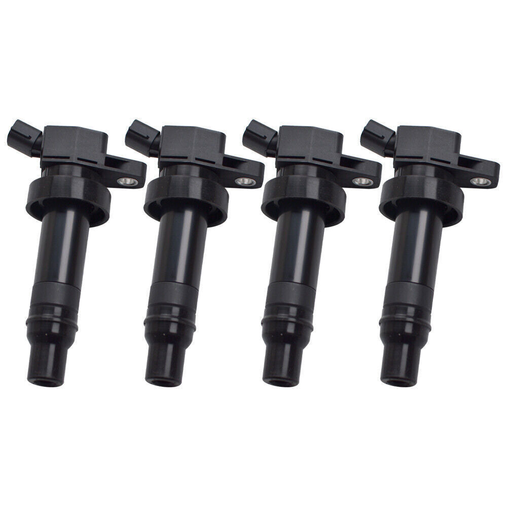 4Pack Ignition Coil UF652 & Iridium Spark Plug For Hyundai Accent Kia Soul 1.6L