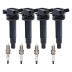 4pcs Ignition Coil & 4pcs Spark Plug for Toyota RAV4 Camry 2.0L 2.4L UF333