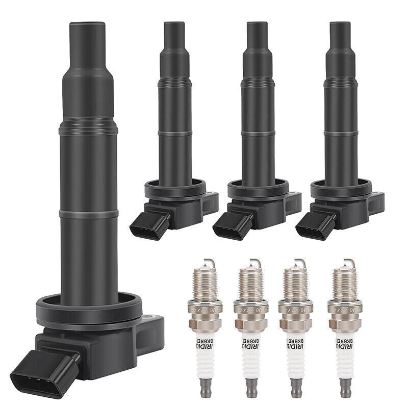 4pcs Ignition Coil & 4pcs Spark Plug for Toyota RAV4 Camry 2.0L 2.4L UF333