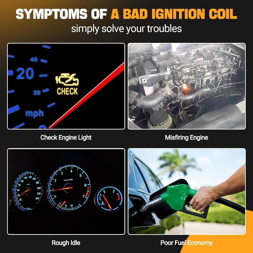 4pcs Ignition Coil & 4pcs Spark Plug for Toyota RAV4 Camry 2.0L 2.4L UF333