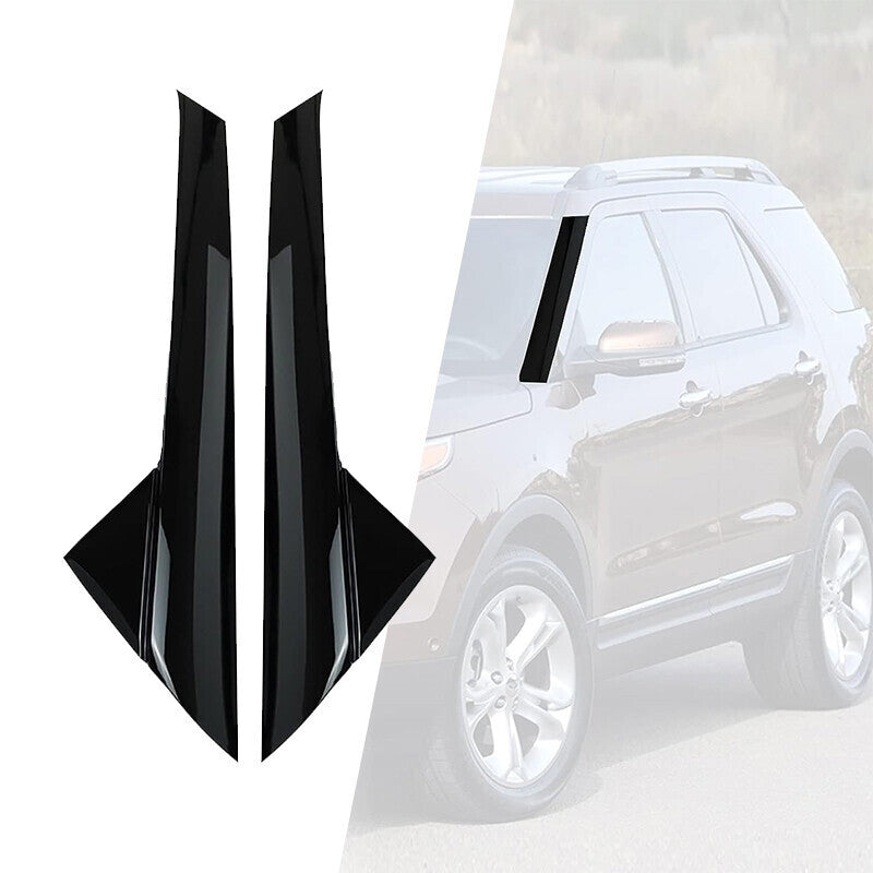 Fit For 11-19 Explorer Windshield Outer Trim Pillar Molding Passenger & Driver