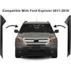 Fit For 11-19 Explorer Windshield Outer Trim Pillar Molding Passenger & Driver