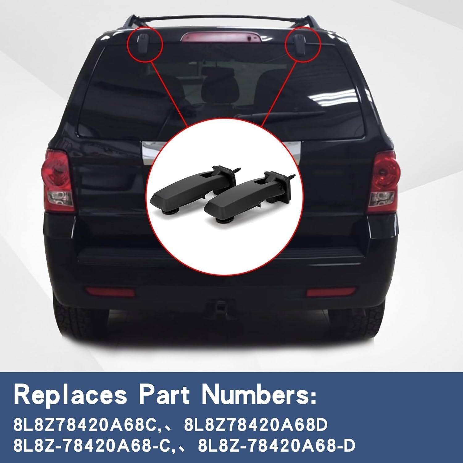 Rear Liftgate Window Glass Hatch Hinge for 2008-2012 Ford Escape Mariner Tribute