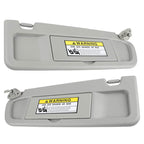 Driver Left + Passenger Right Side Sun Visor For 06-11 Honda Civic EX LX Sedan