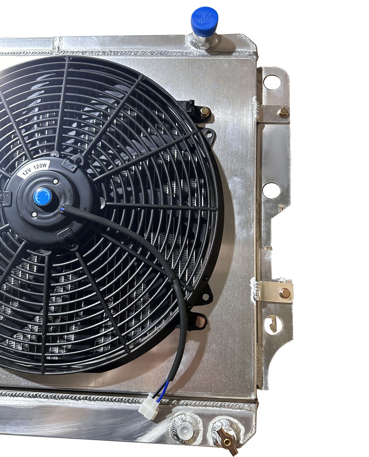 3 Row Radiator+Fan Aluminum Shroud Relay For Jeep 1987-2006 Wrangler TJ YJ L4 L6