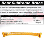 BILLET REAR BRACE SUBFRAME CONTROL ARM LCA TIE BAR KITS FOR HONDA CIVIC 92-95 EG