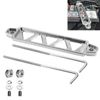 SL Aluminum Car Battery Tie Down Brace Holder Mount Bracket Kit With J-Hooks