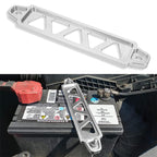 SL Aluminum Car Battery Tie Down Brace Holder Mount Bracket Kit With J-Hooks