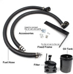 Oil Catch Can Kit Reservoir Tank Aluminum For 2011-2019 Ford F150 3.5L 5.0L 3.5E