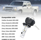 Front Door Ignition Switch Lock Cylinder with Keys For 2001-2006 GM SILVERADO