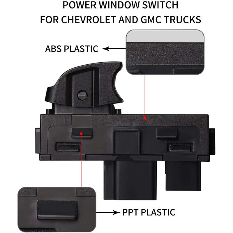 4pcs 22864837 For 2007-2017 GMC Acadia Power Window Control Switch Front Rear