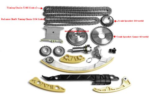 For 06-15 GMC Terrain & Chevy Malibu Equinox 2.2L I4 2.4L I4 Timing Chain Kit