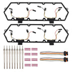 For Ford F250 F350 7.3 Valve Cover Gaskets Inner Injector Glow Plug 8 Glow Plugs