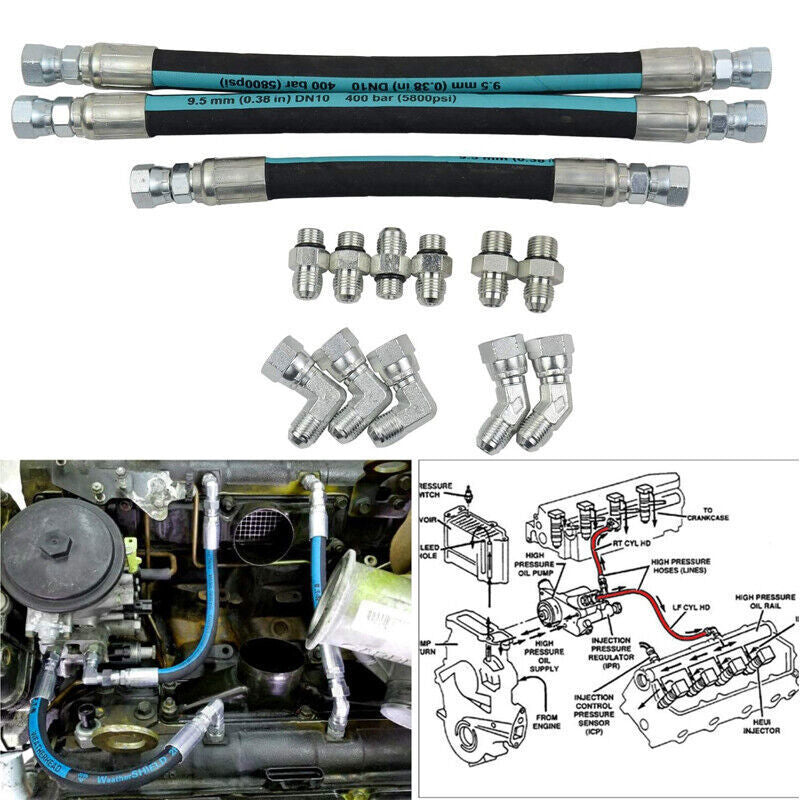 High Pressure Oil Pump Hose Kit for Ford 7.3L Powerstroke 1999-2003