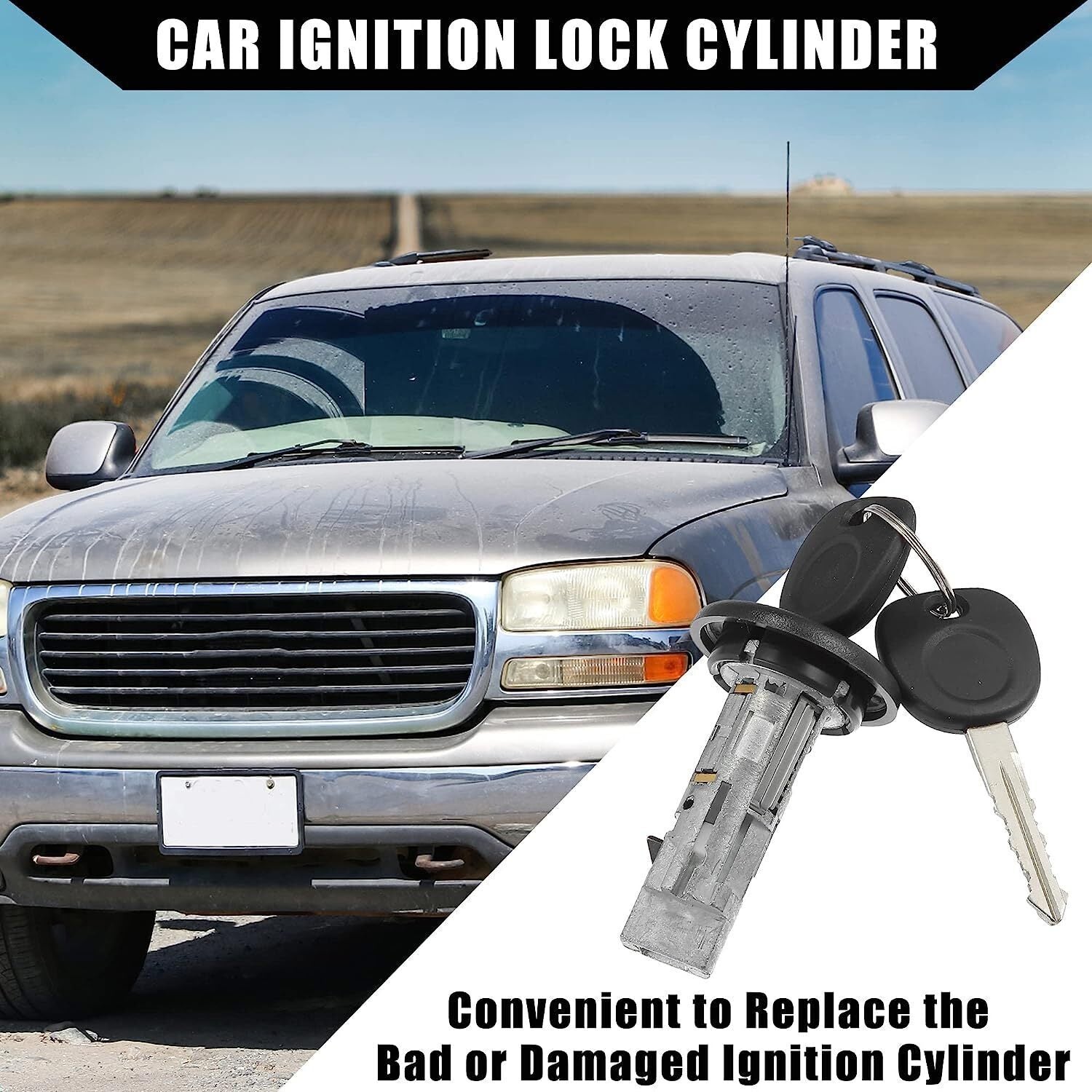 Ignition Lock Cylinder+Key For 01-07 Buick Cadillac Chevy GM Olds Hummer Pontiac