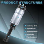 Pair Front Air Suspension Shock Strut For Land Rover Range Rover LR3 LR4 Quality