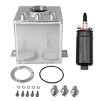 2L High Flow Swirl Fuel Surge Tank AN6 Aluminum w/ 044 External Fuel Pump