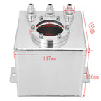 2L High Flow Swirl Fuel Surge Tank AN6 Aluminum w/ 044 External Fuel Pump