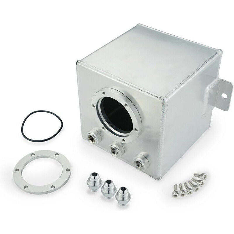 2L High Flow Swirl Fuel Surge Tank AN6 Aluminum w/ 044 External Fuel Pump