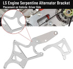 Fits LS Engine Serpentine Bracket Alternator Power Steering Pump Swap Conversion