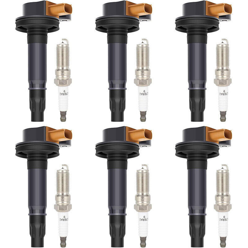 6*Ignition Coil & Spark Plug Pack For Ford Police F-150 Transit Ecoboost 3.5L V6