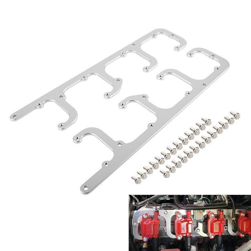 Fit For LS D581 Square Coil Bracket For Chevy Truck 4.8 5.3 5.7 6.0 6.2L V8 Sliv