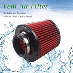 New 3" Cold Air Intake Filter Induction Kit Pipe Power Flow Hose System US Stock