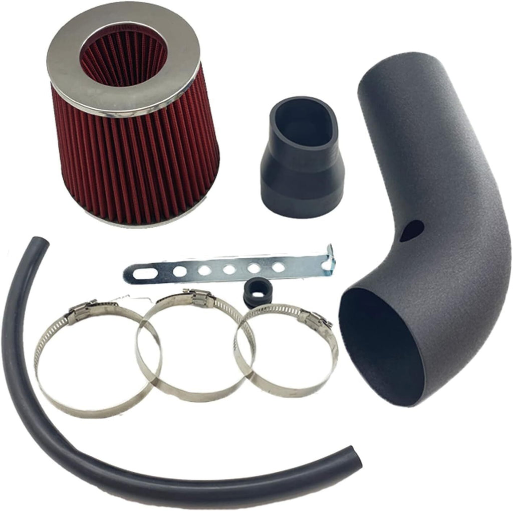 New 3" Cold Air Intake Filter Induction Kit Pipe Power Flow Hose System US Stock