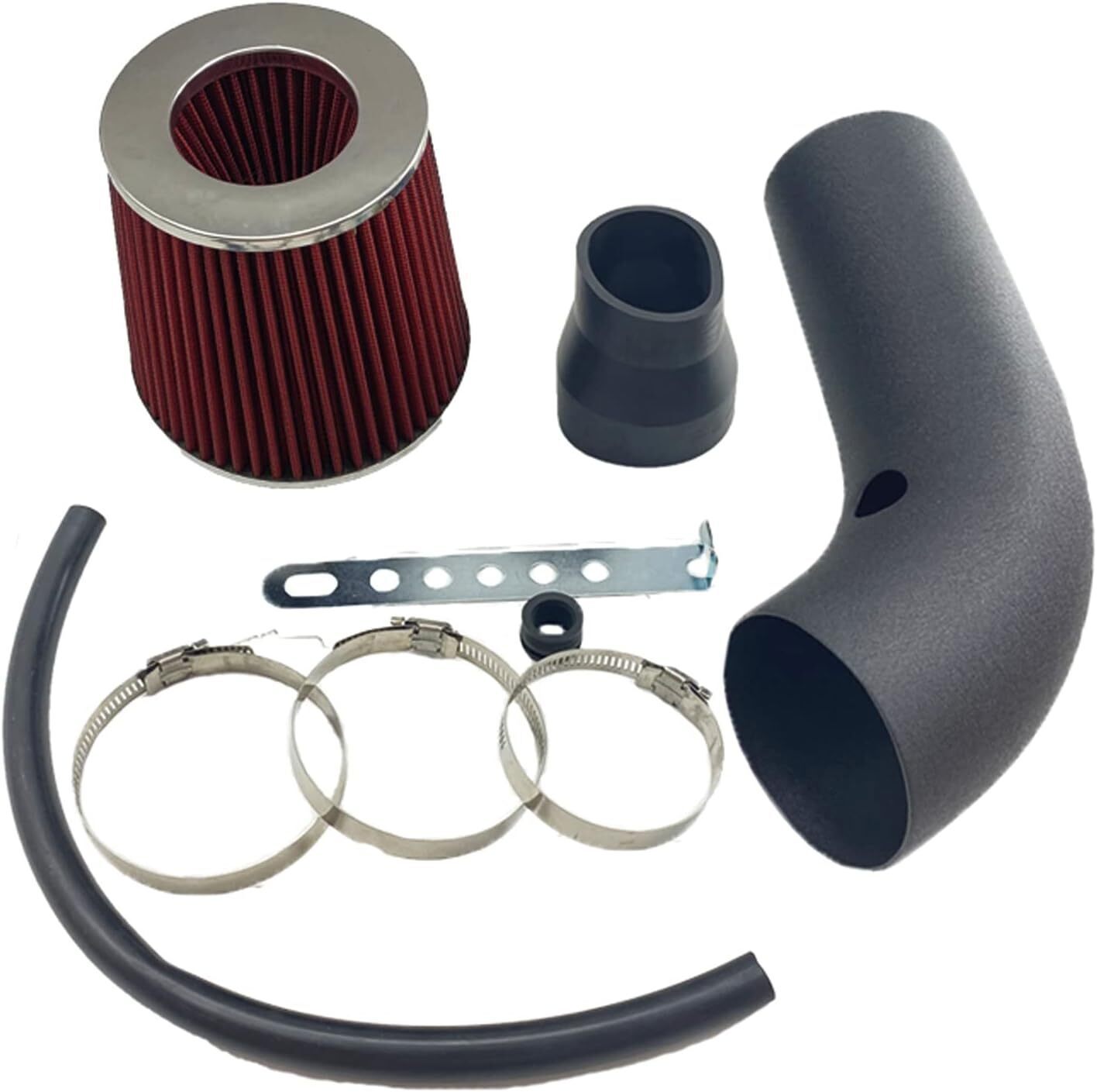 New 3" Cold Air Intake Filter Induction Kit Pipe Power Flow Hose System US Stock