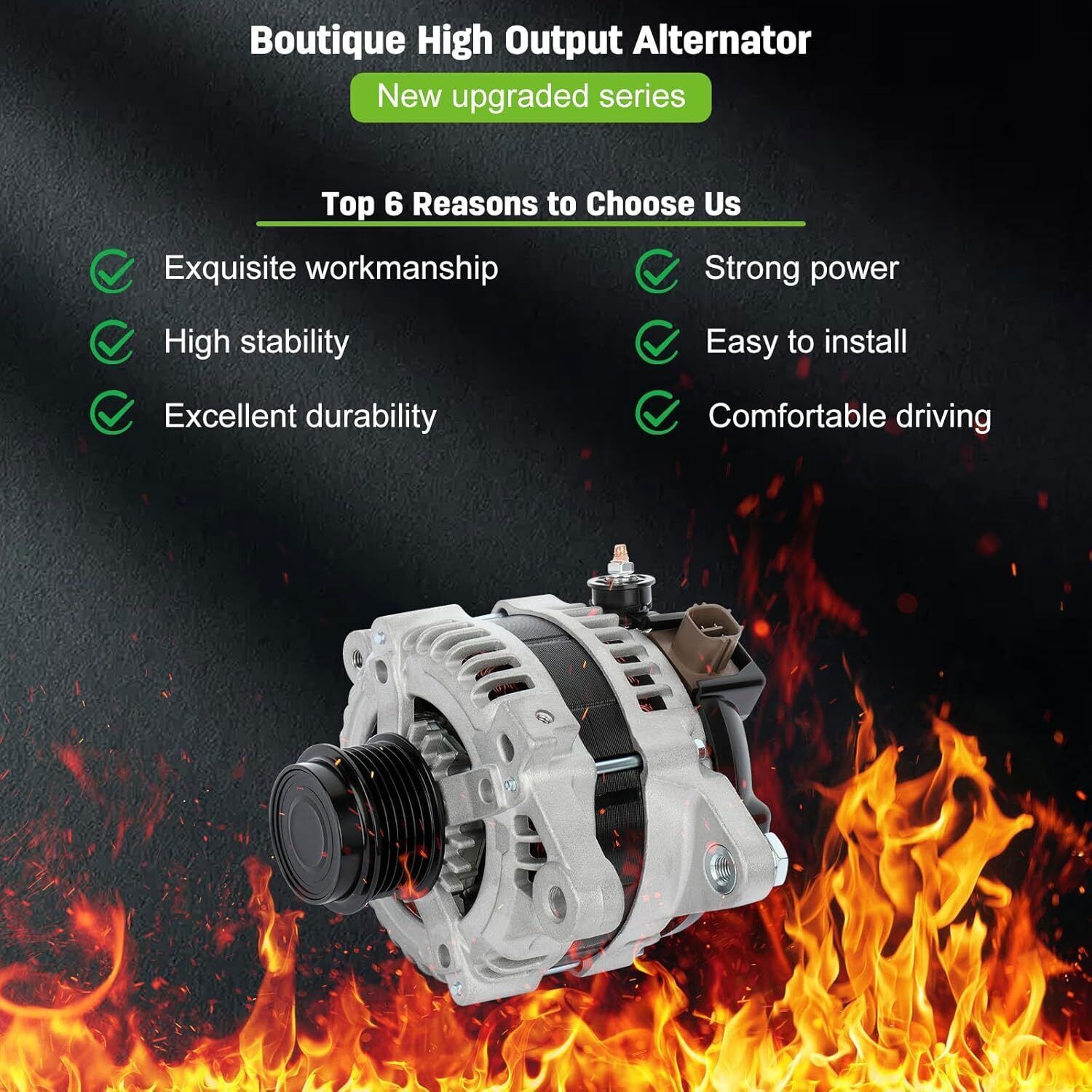 Alternator For 2009-2013 Toyota Corolla  Matrix 2008-2014 Scion xD Pontiac Vibe