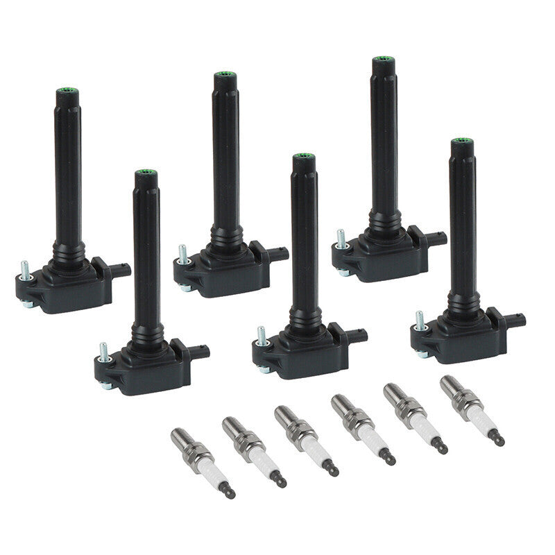 6 Spark Plugs & Ignition Coils For Chrysler 300 Charger Jeep Dodge Ram UF648 New