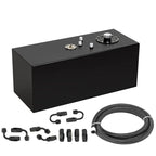 19 Gallon 72L Top Feed Fuel Cell Tank with Cap & Lever Sender 12“ Fuel Line Kits
