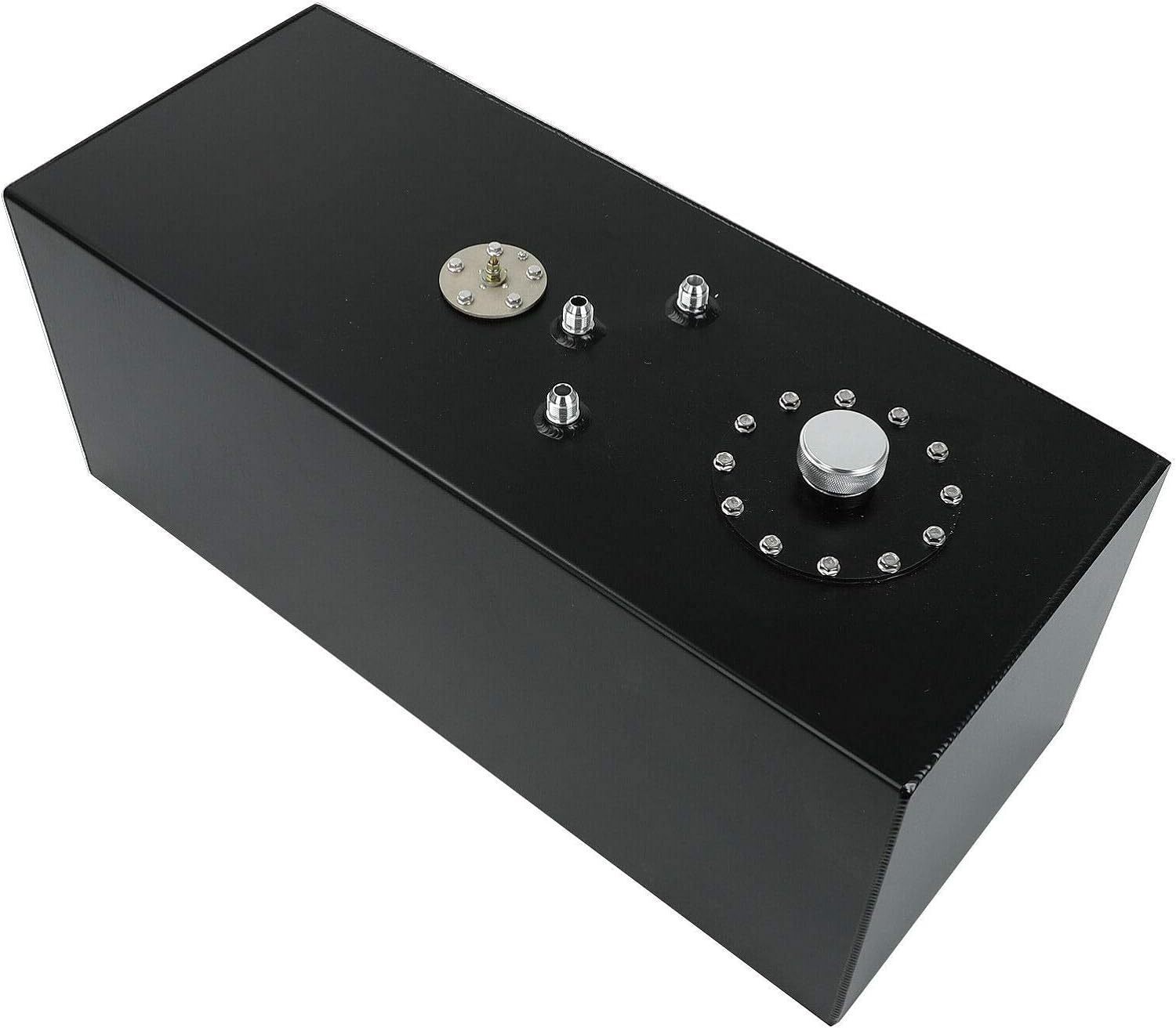 19 Gallon 72L Top Feed Fuel Cell Tank with Cap & Lever Sender 12“ Fuel Line Kits