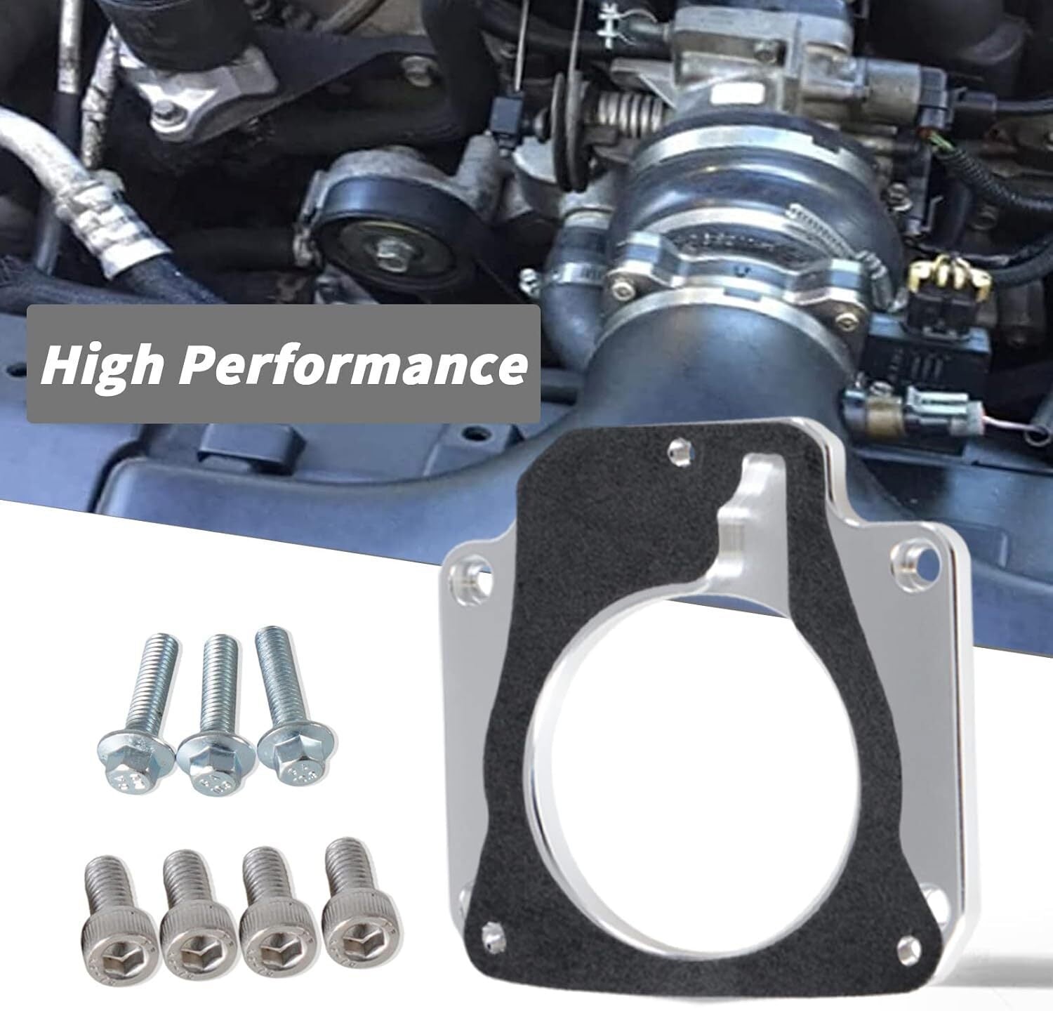 Throttle Body Adapter LS3 4 Bolt Intake to LS1 3 Bolt For LS2 LH6 L92 L76 LY2 LY