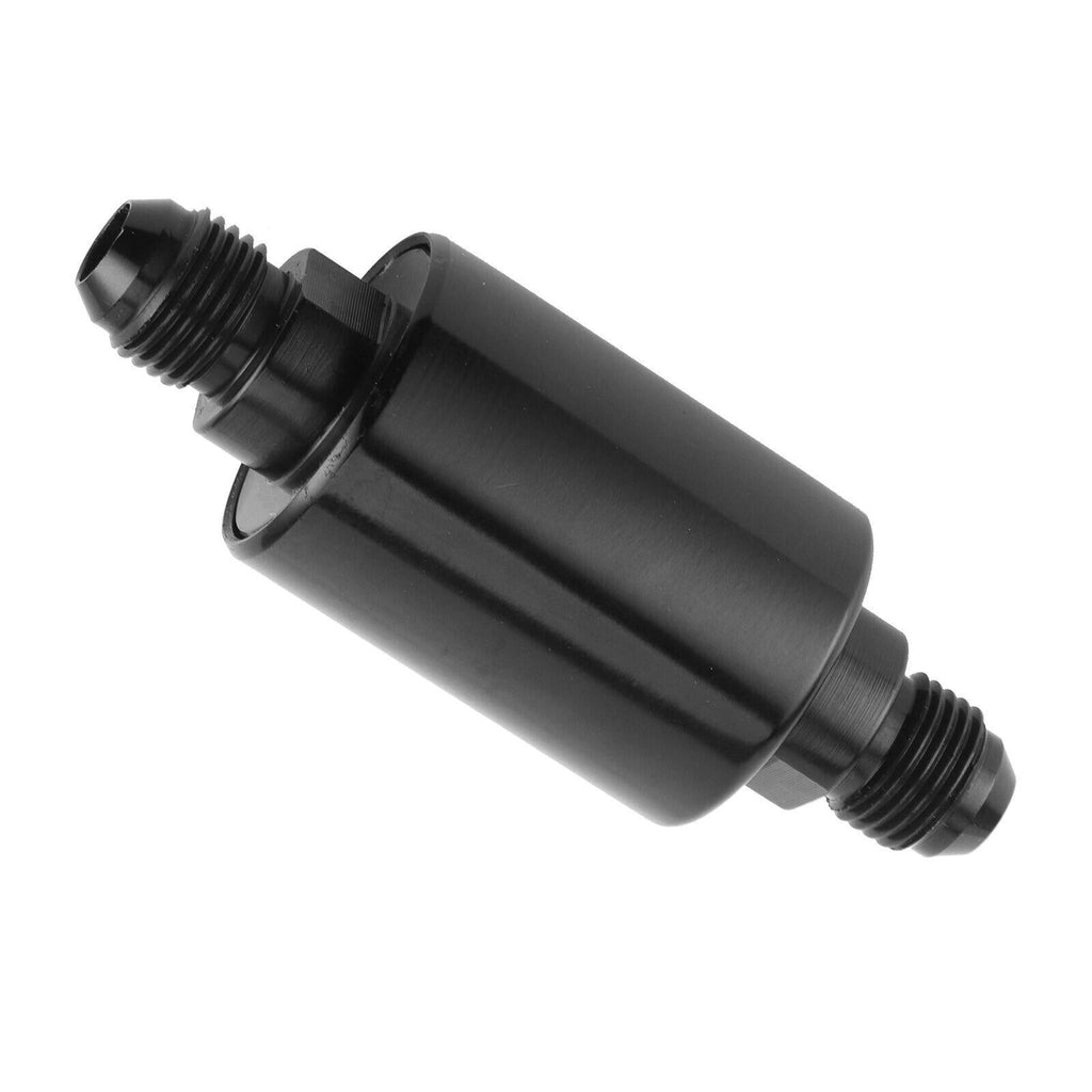 Universal -6AN Inline Fuel Filter High Flow 100 Micron Cleanable AN6 6AN Pair x2